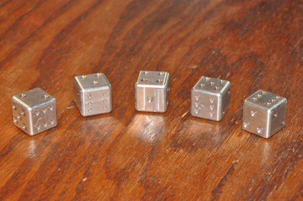 Aluminum CNC Milled Dice